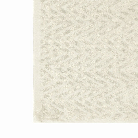 Chevron Leaf towel 100% Cotton 500 GSM Towels – Cream