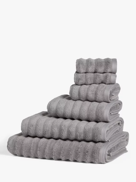 Mountain Stripe 100% Cotton Zero Twist Soft Hand & Bath Towels (Sold Separately)