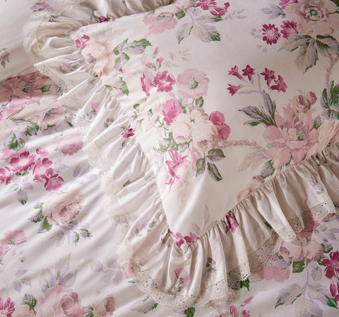 Floral Duvet Cover Set - Pink