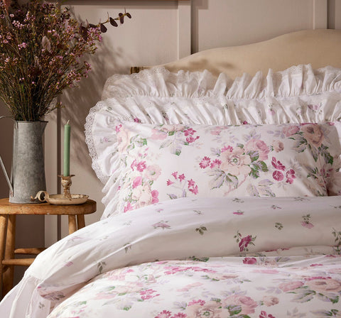 Floral Duvet Cover Set - Pink