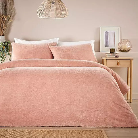 Vantona Essentials Range Teddy Fleece Duvet Cover Set (Sold Separately)