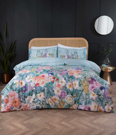 Vantona Enchanted Floral Duvet Cover Set - Multi