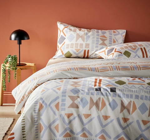 Vantona Essentials Range Sahara Panel Duvet Cover Set - Multi